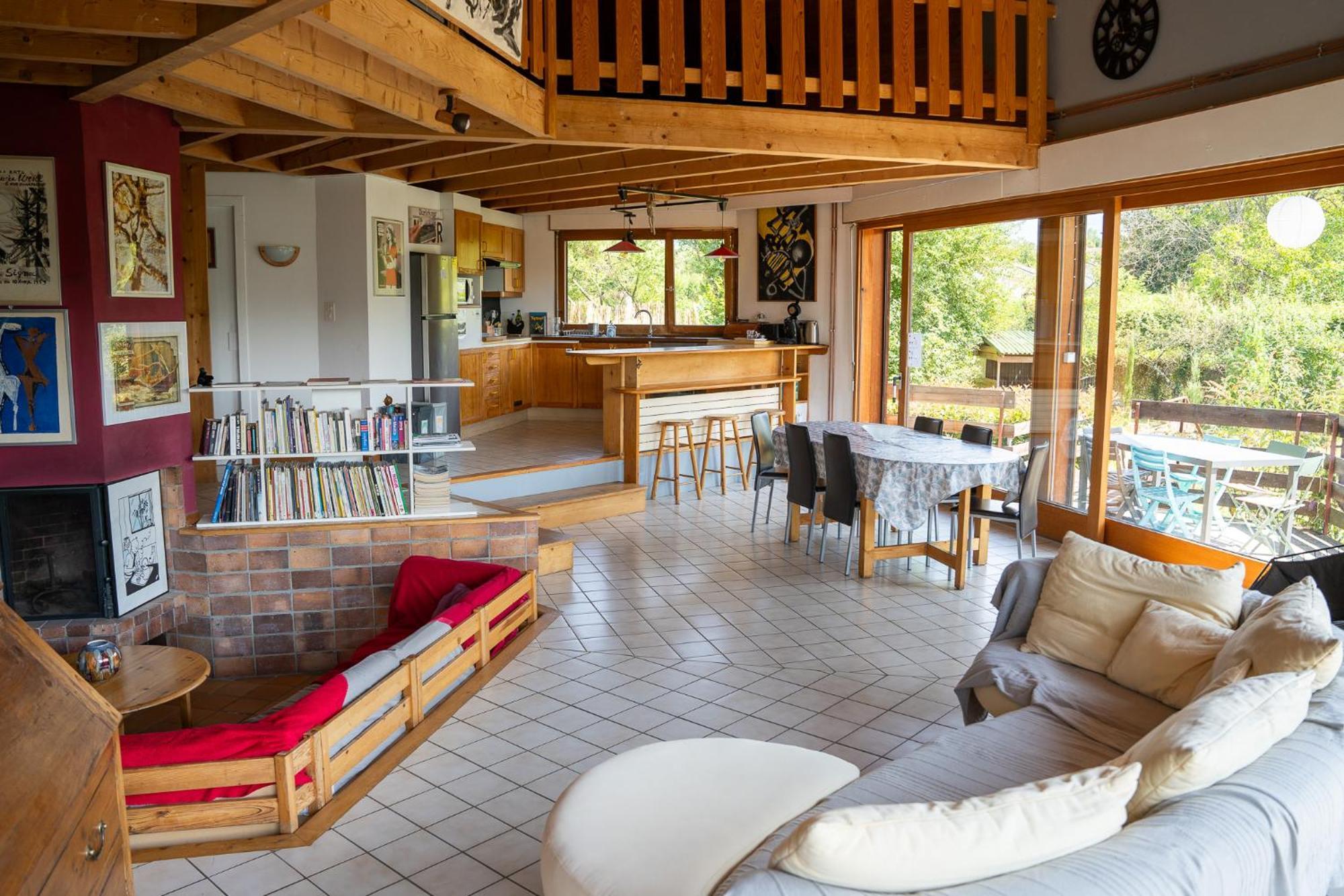 Le Grand Nid - Maison Alveole Bed And Books Sciez Exteriör bild